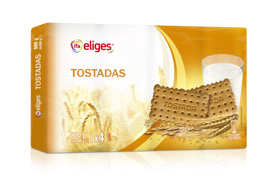 Galleta tostada  Ifa eliges 800g La Despensa