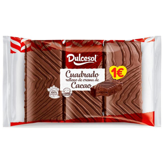 Cuadrado cacao mixto Dulcesol 171g La Despensa