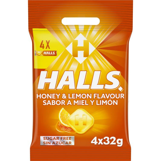 Caramelo s/azúcar miel y limón Halls p4 128g La Despensa