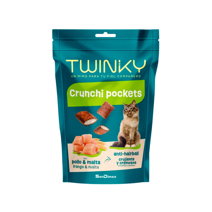 SNACK TWINKY CRUNCHI POLLO y MALTA BOLSA PROSADIMAS 60G