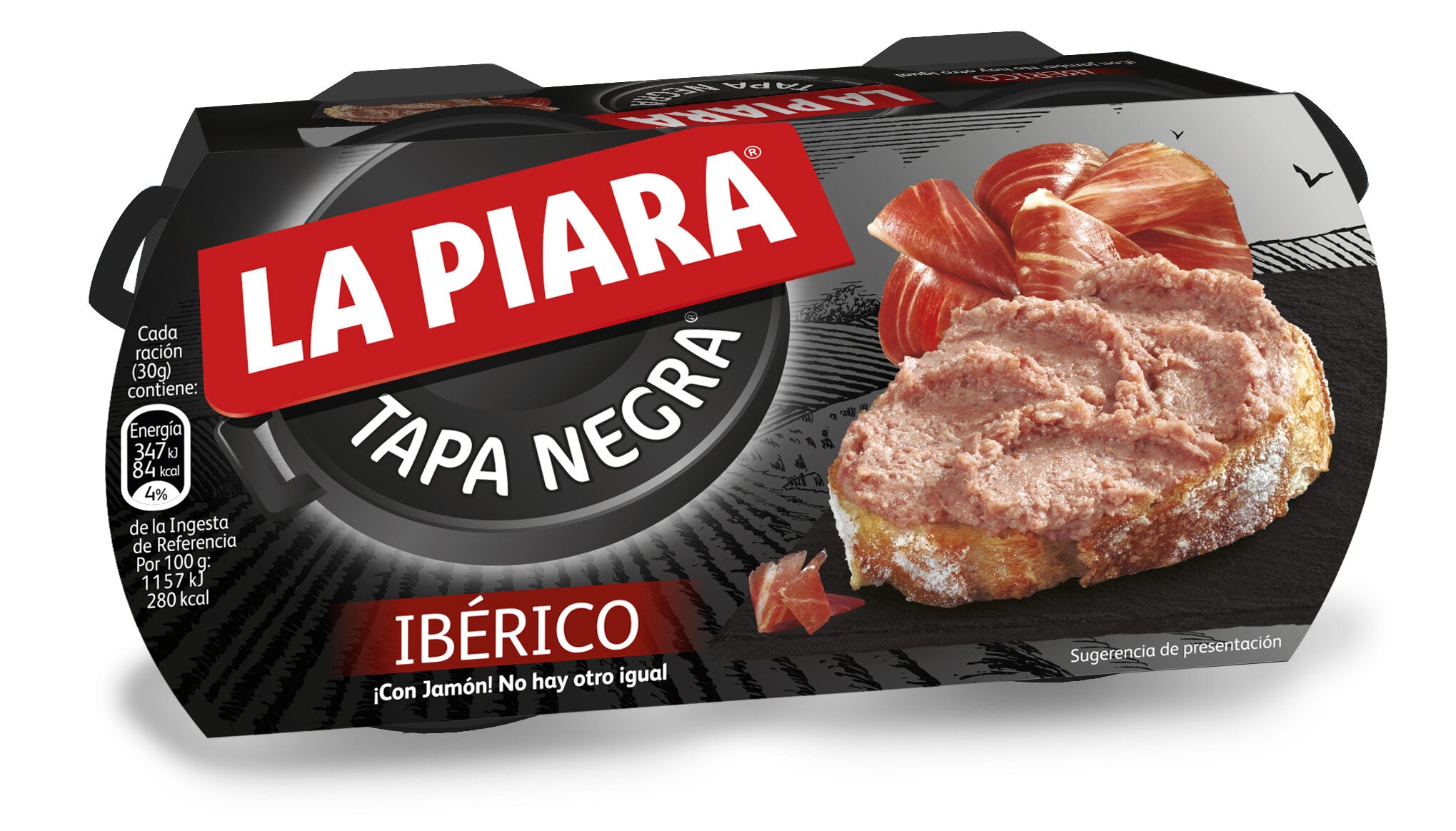 Paté hígado de cerdo ibérico tapa negra La piara p2 146g