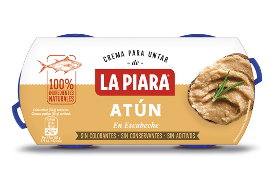 Paté atún escabeche La piara p2 75g/u La Despensa