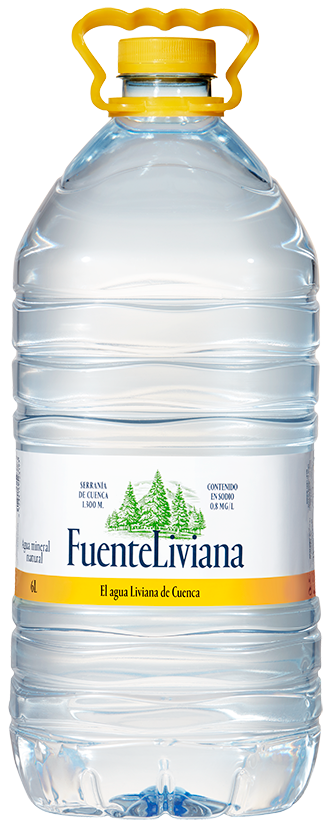 Agua garrafa fuente Liviana 6l