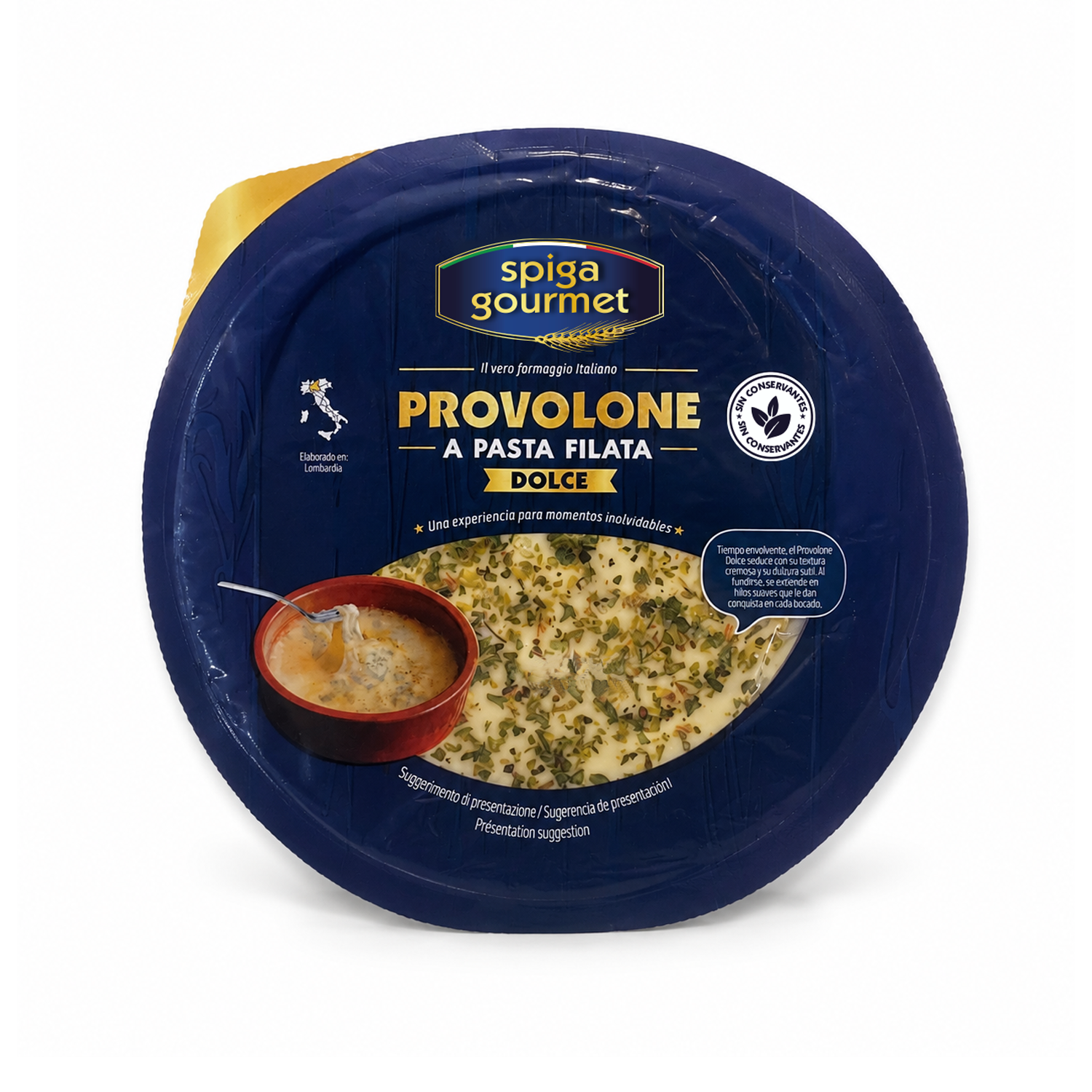 Queso provolone dolce oregano Spiga gourmet 150g
