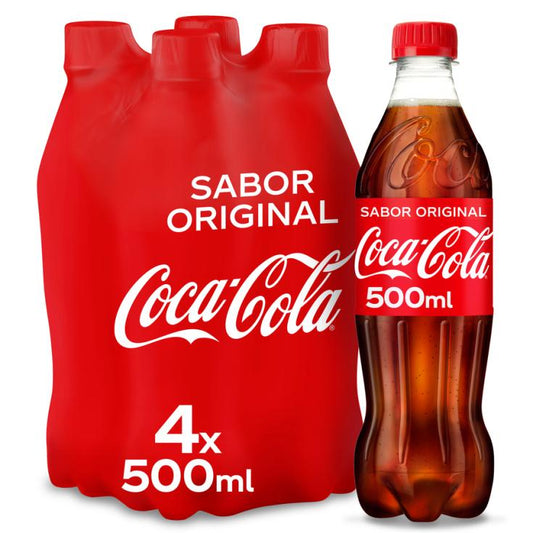 Refresco pet Coca cola p4 500ml/u La Despensa