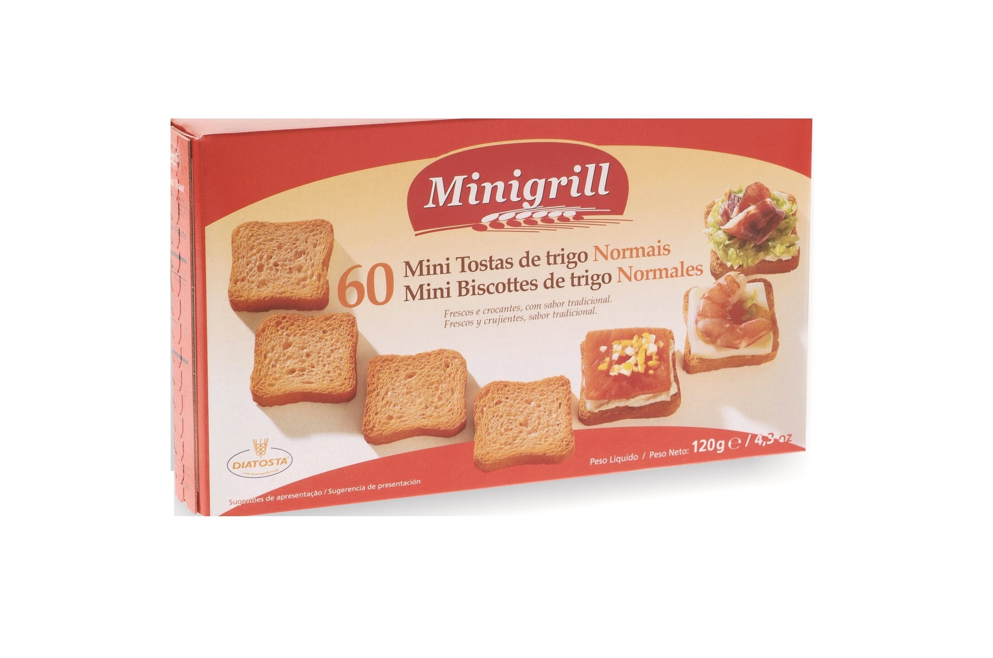 Mini tosta grill normal Minigrill 120g