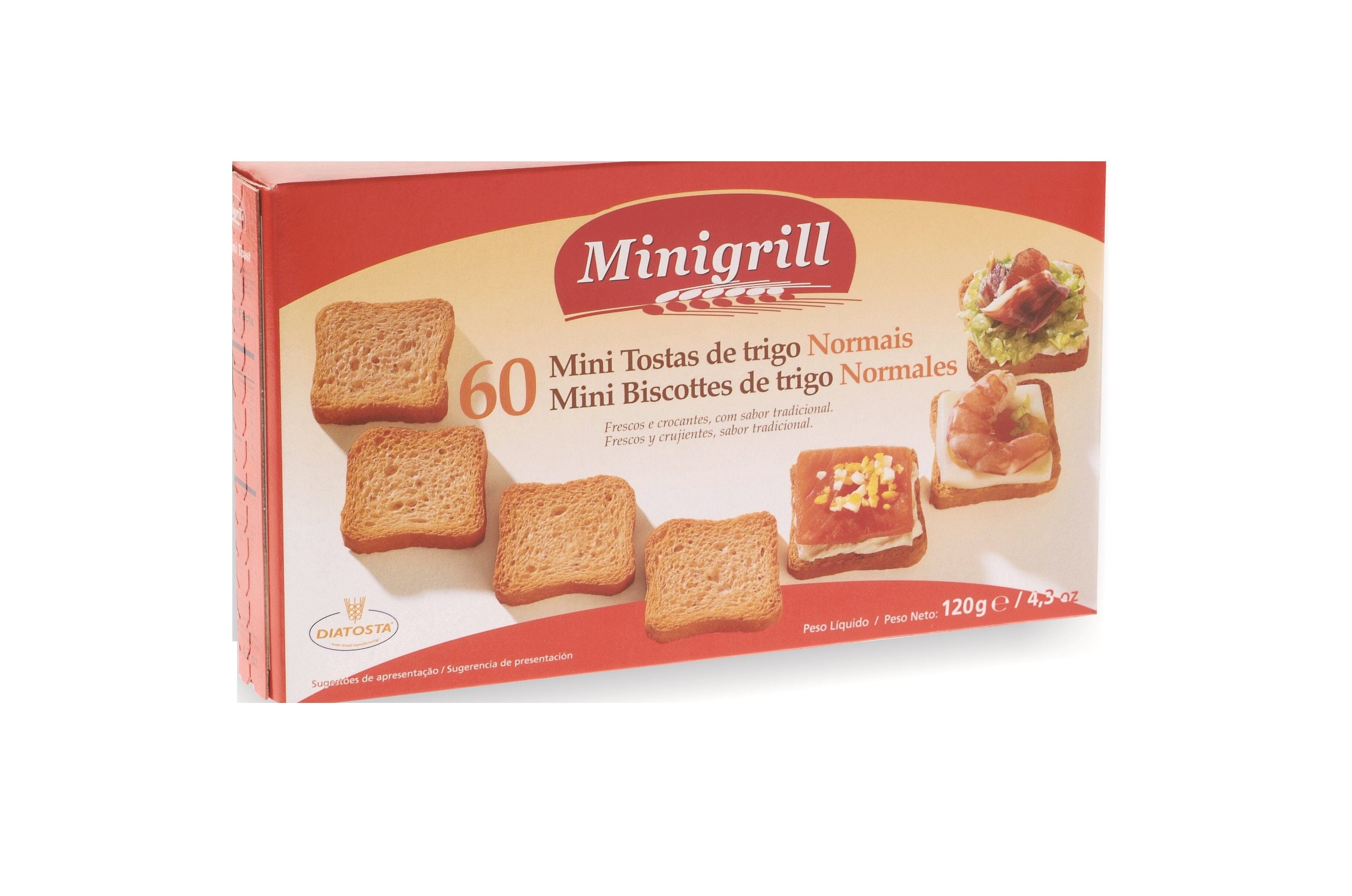 Mini tosta grill normal Minigrill 120g