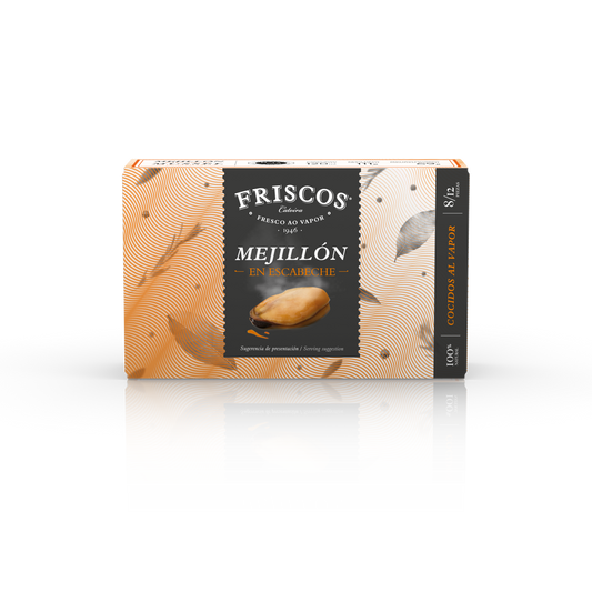 Mejillon escabeche 8/12 lata Friscos 69g escurr La Despensa