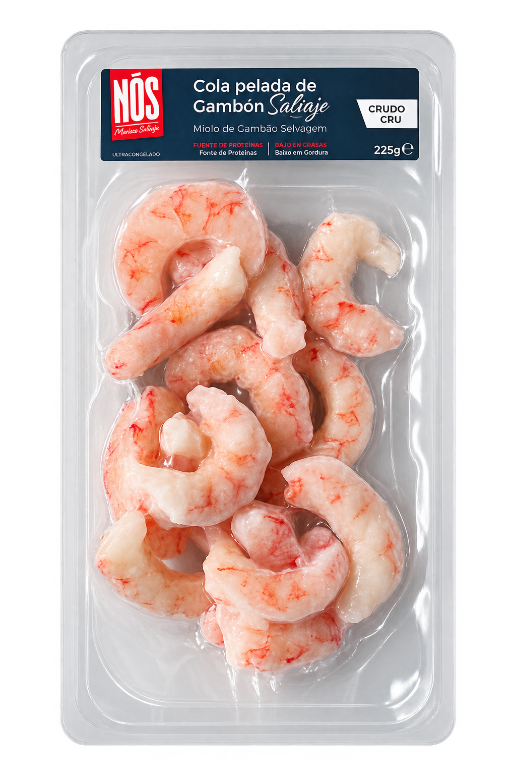 Colas gambon pelado Nos 225g