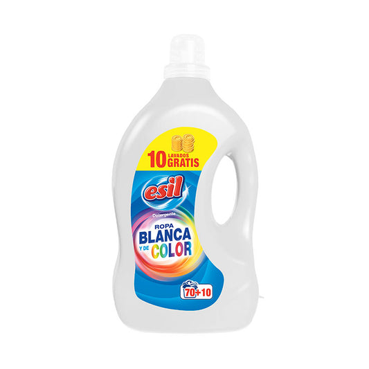 Detergente líquido ropa blanca y color Esil 80d La Despensa