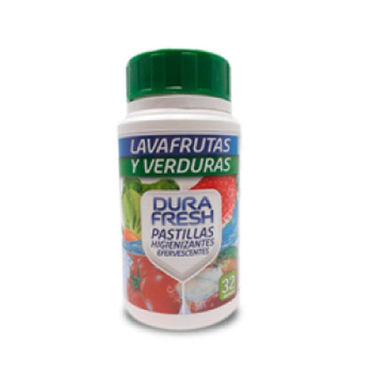 Lavafrutas y verduras pastillas Durafresh 32u La Despensa