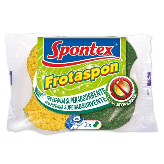 Estropajo con esponja frotaspon Spontex 2u La Despensa