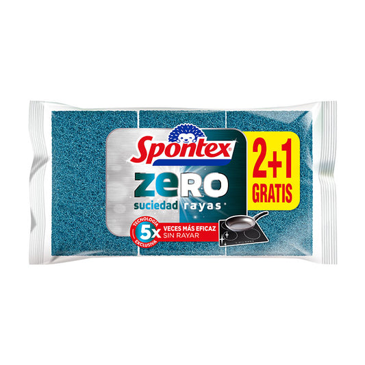 Estropajo cero suciedad Spontex 2+1 La Despensa