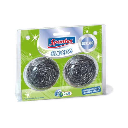 Estropajo de acero inoxidable Spontex p2+1u La Despensa