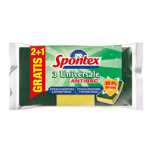 Estropajo antibac Spontex 2+1 La Despensa