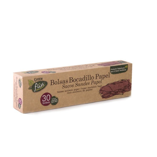 Bolsa bocadillo papel Greenfliss p30 La Despensa