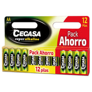 Pila alcalina pack ahorro lr6 Cegasa
