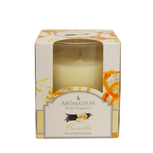 Ambientador vela vainilla perfume cristal Aromatium 1ud La Despensa