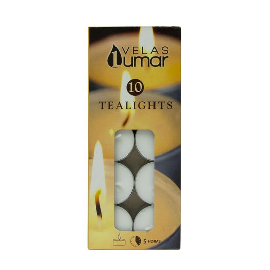 Velas tealights caja Velas Martínez 10u La Despensa