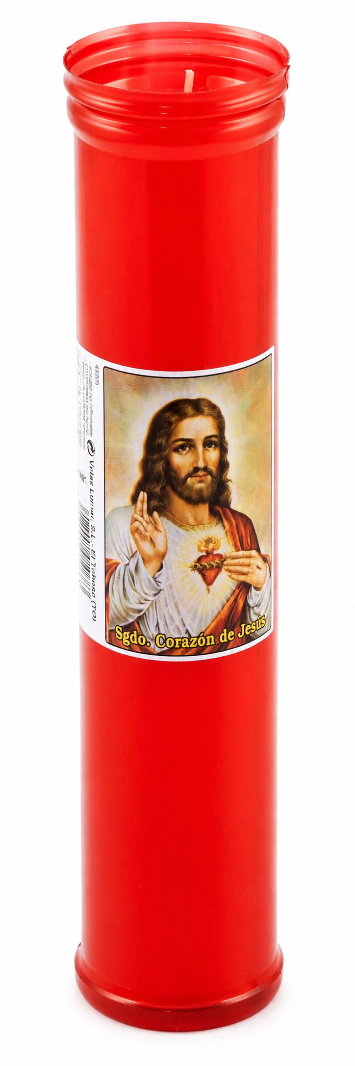 Velon corazon jesus rojo Lumar 1u