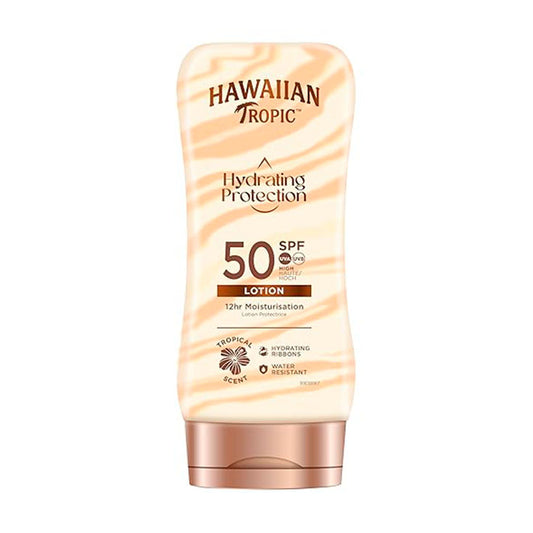 Loción solar proteccion hidratante spf 50 Hawaiian 180ml La Despensa
