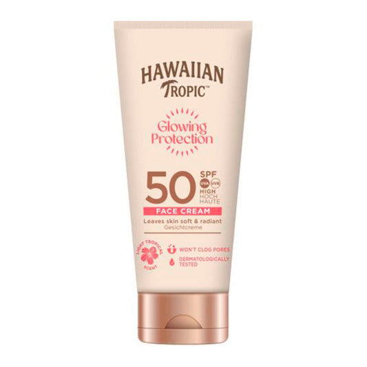 Protección  facial glowing spf50 Hawaiian 50ml La Despensa