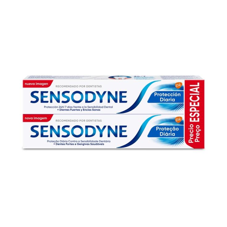 Dentífrico duplo protecc diaria Sensodyne p2 75ml/u