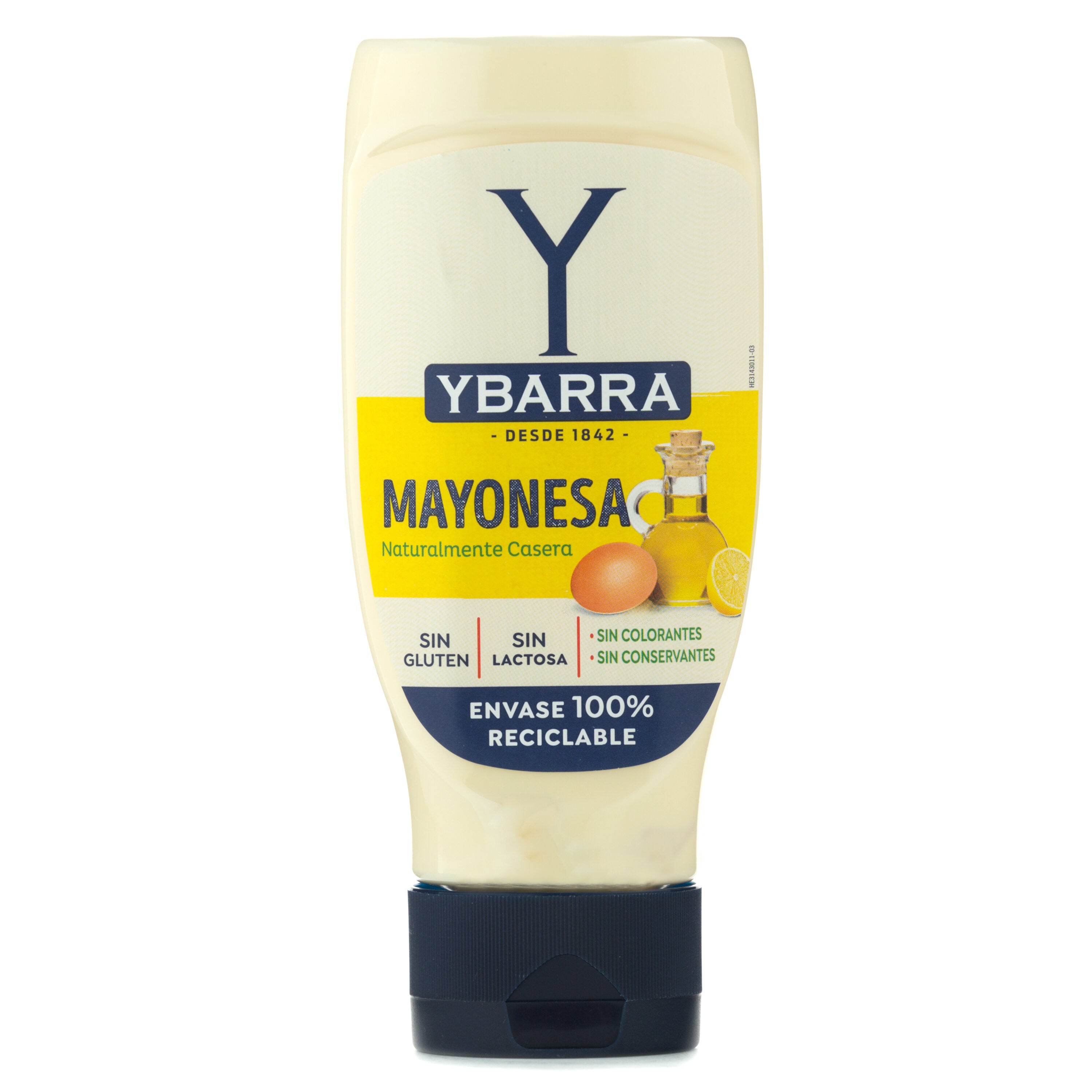 Mayonesa bocabajo Ybarra 500ml