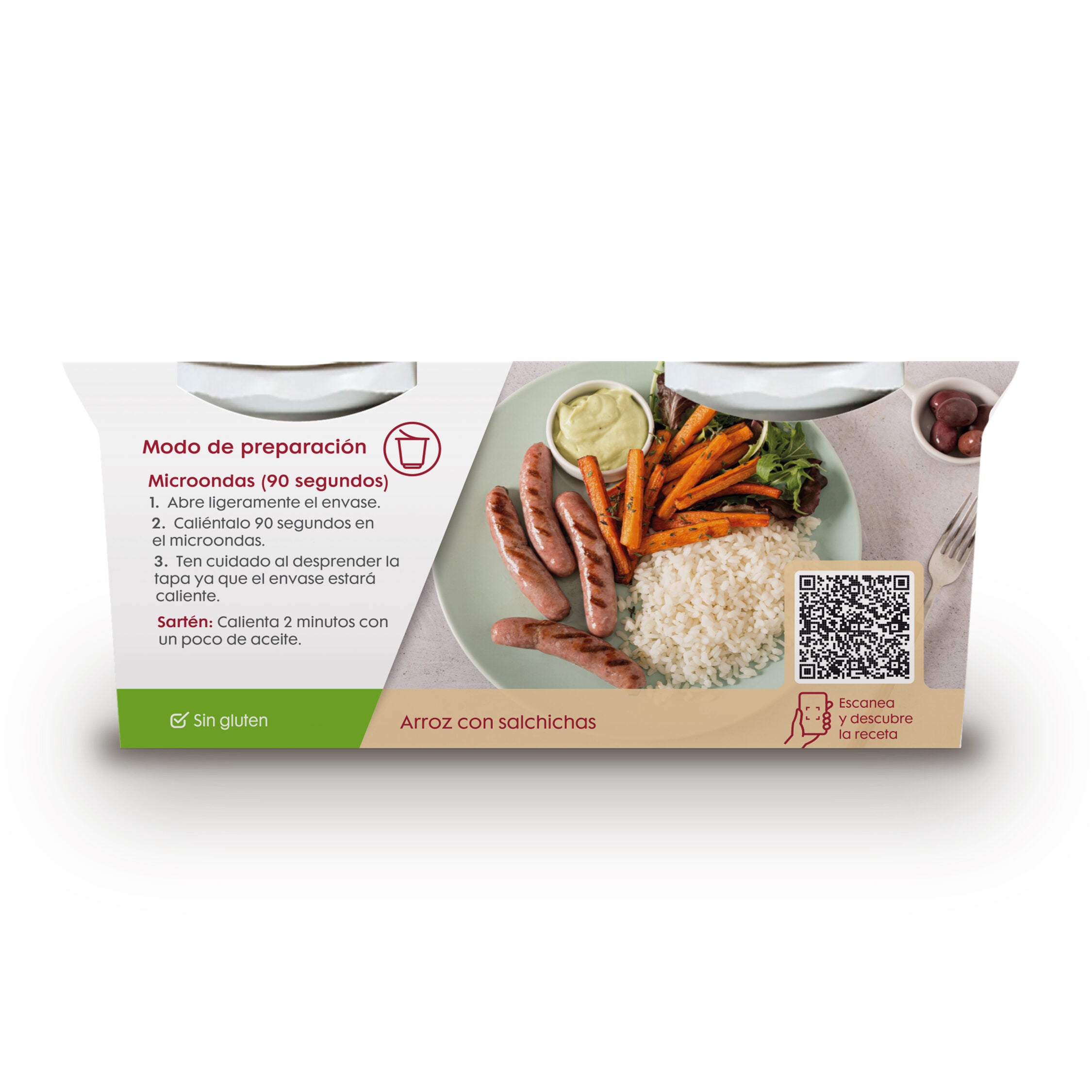 Arroz rendondo receta tradicional vaso xl Brillante p2 200g/u