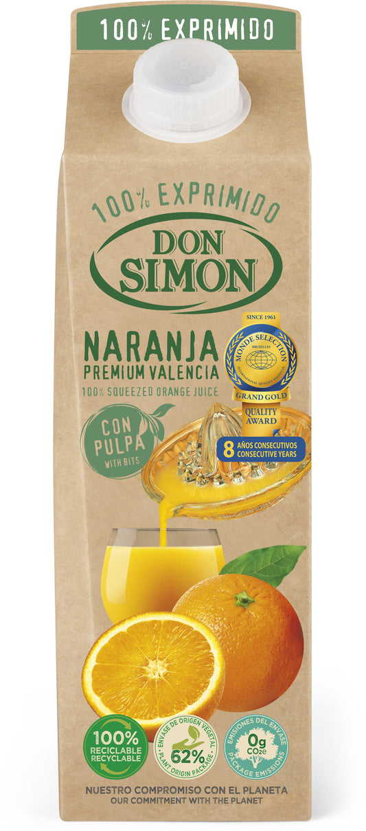 Zumo naranja c/pulpa Don simon 1l La Despensa