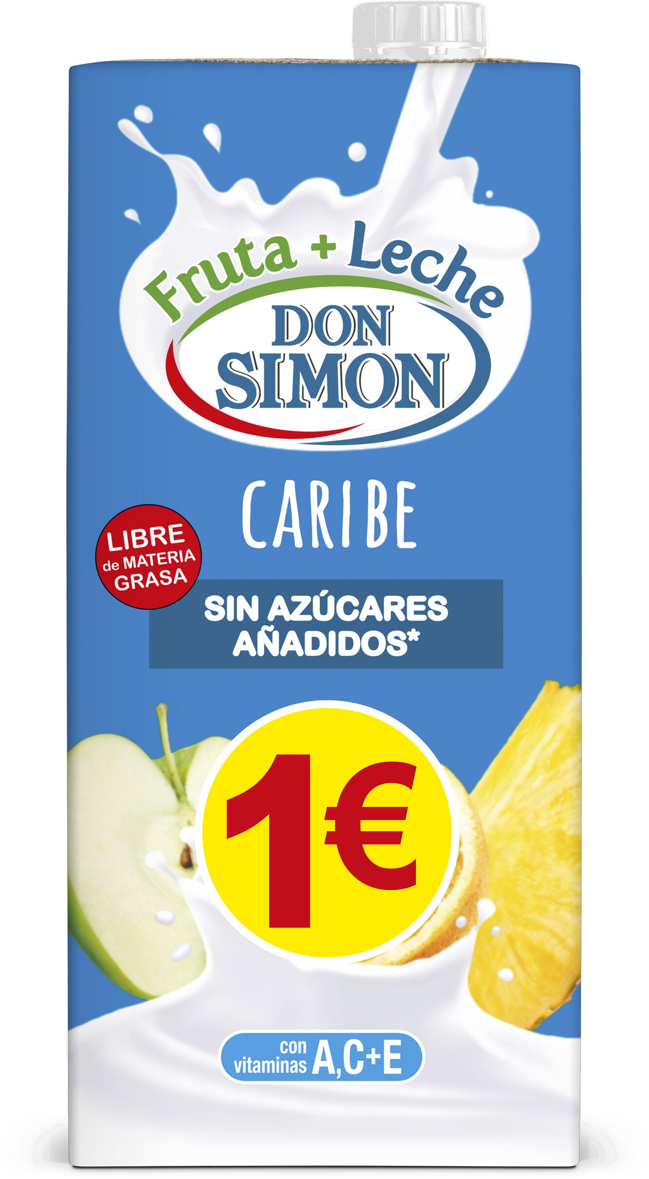 Bebida refresc mixta zumo frut/lech caribe Don simon 1l