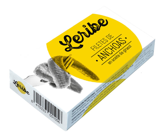 Anchoas aceite de girasol lata Leribe 23g escurr La Despensa