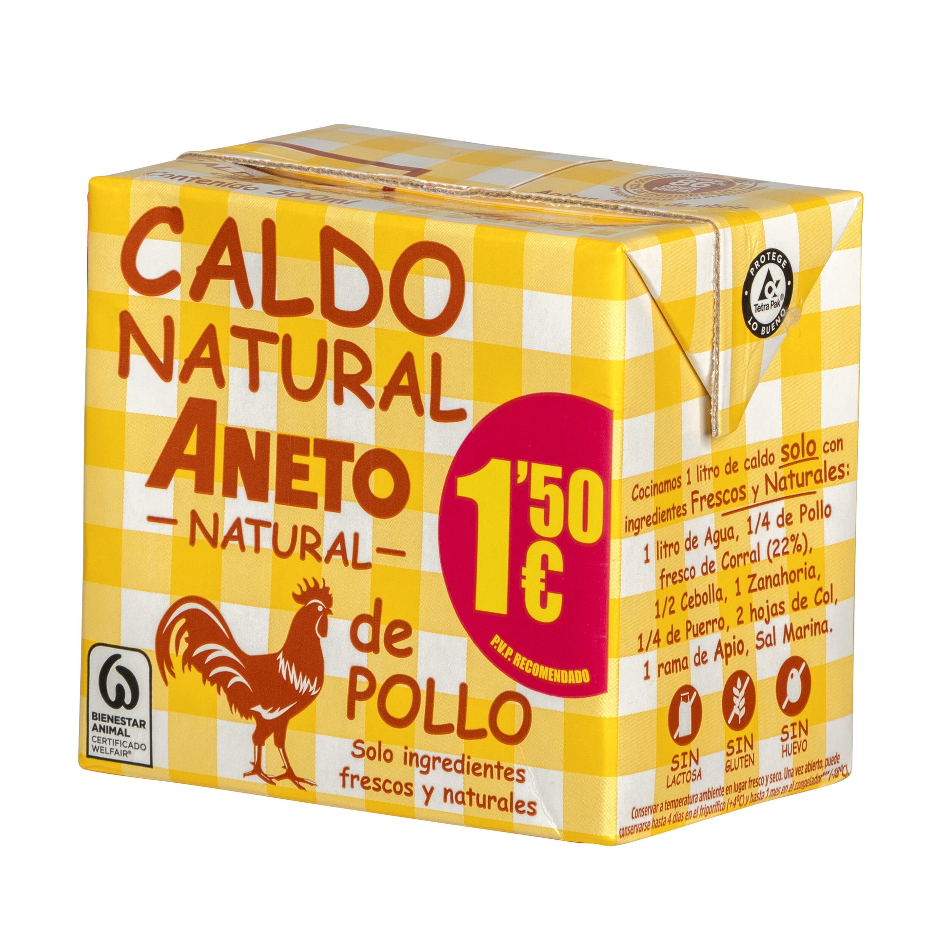 Caldo natural pollo Aneto 500ml