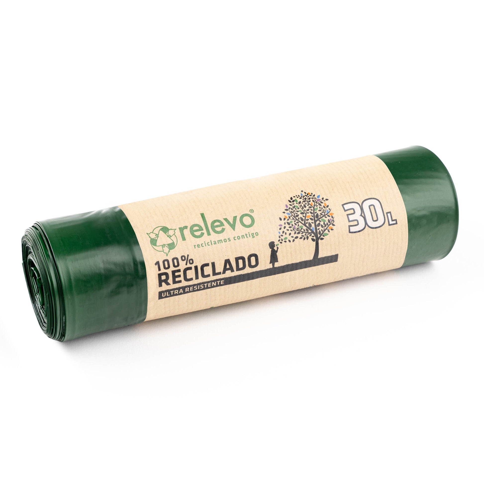 Bolsa basura 30l  100% reciclado Relevo p15