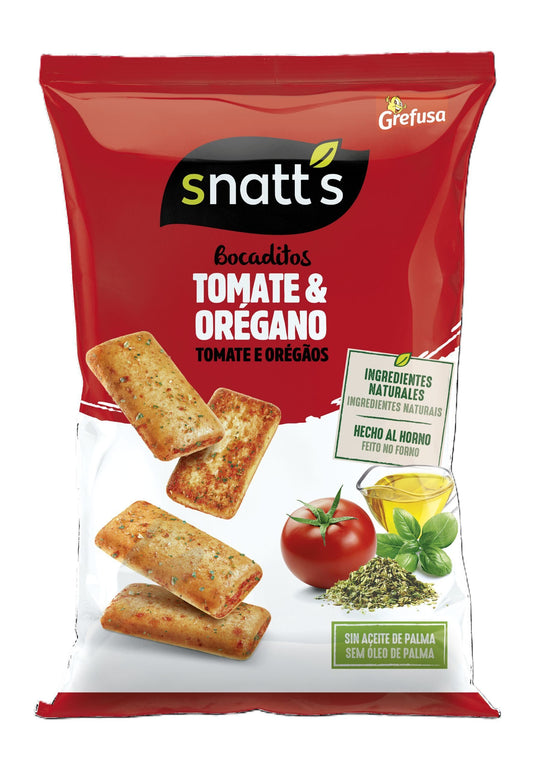 Pan snack tomate y oregano snatt's Grefusa 110g La Despensa