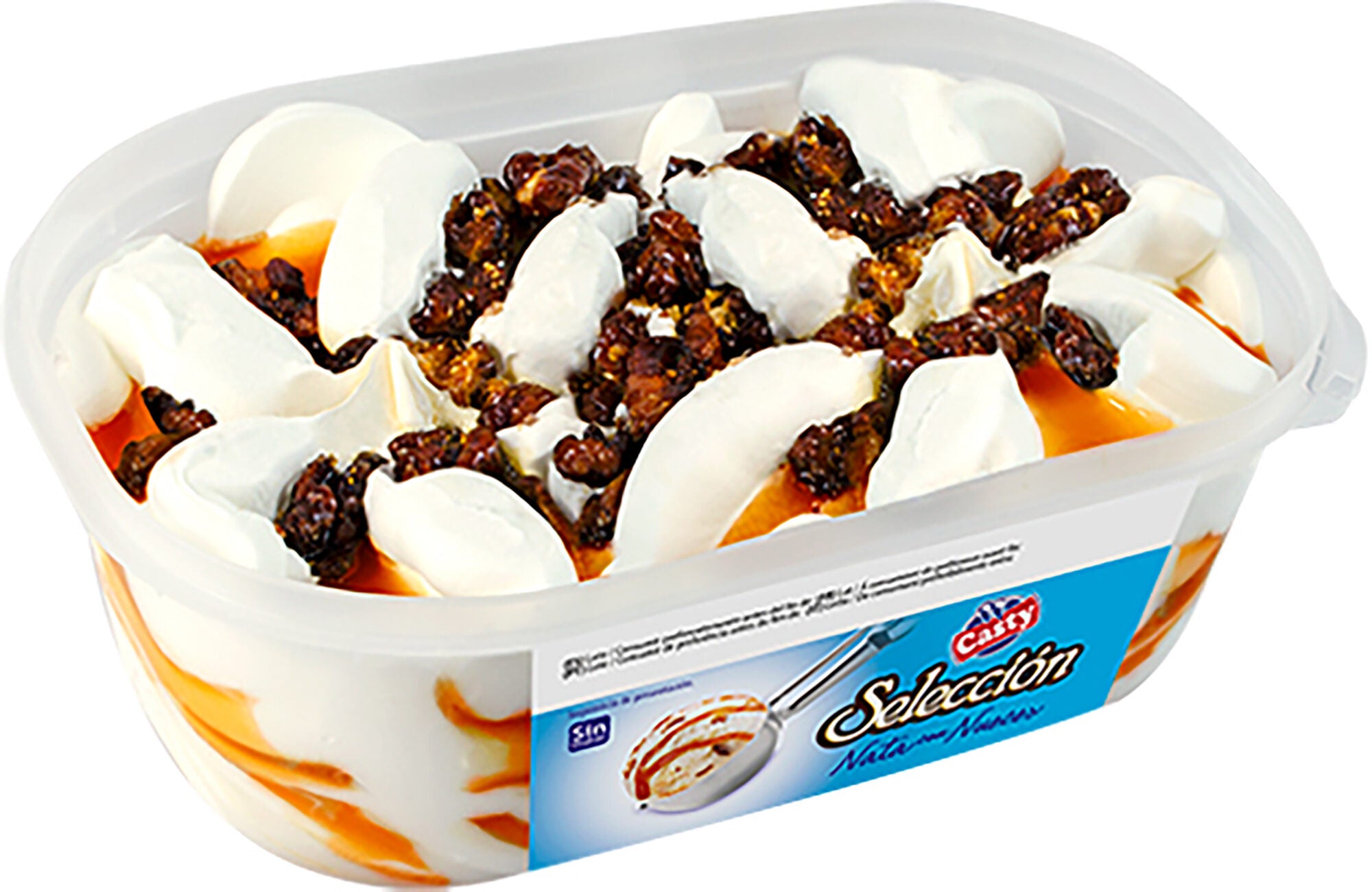 Helado tarrina nata c/nueces Casty 900ml