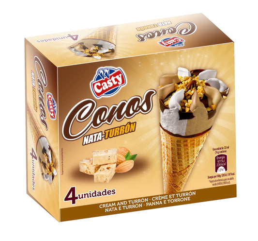 Cono nata turron Casty p4 125ml/u La Despensa