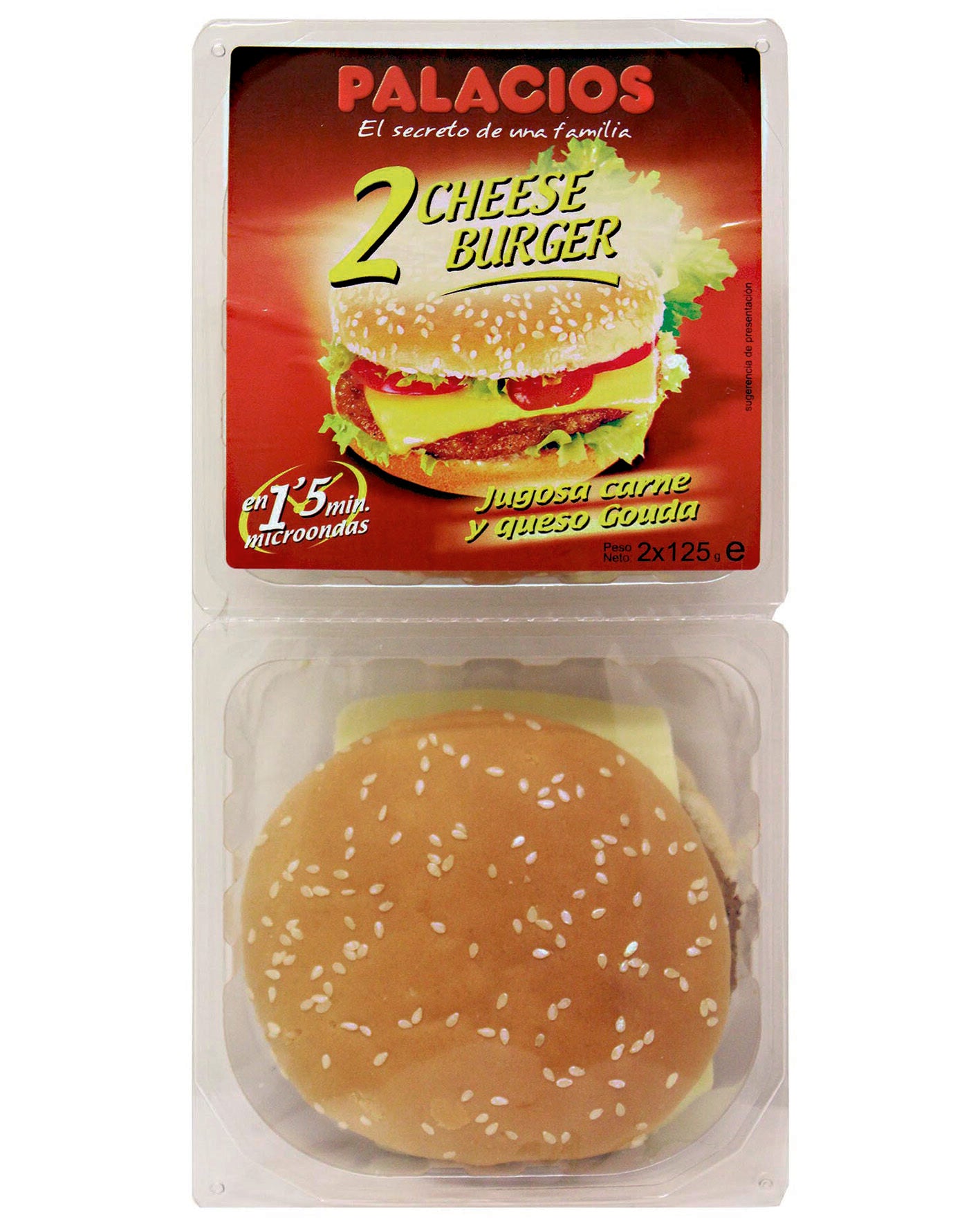 Hamburguesa queso Palacios 250g