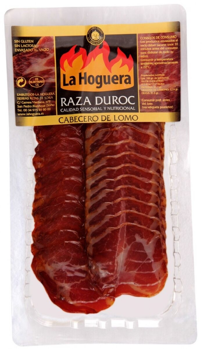 Lomo cabecero duroc lonchas La hoguera 100g