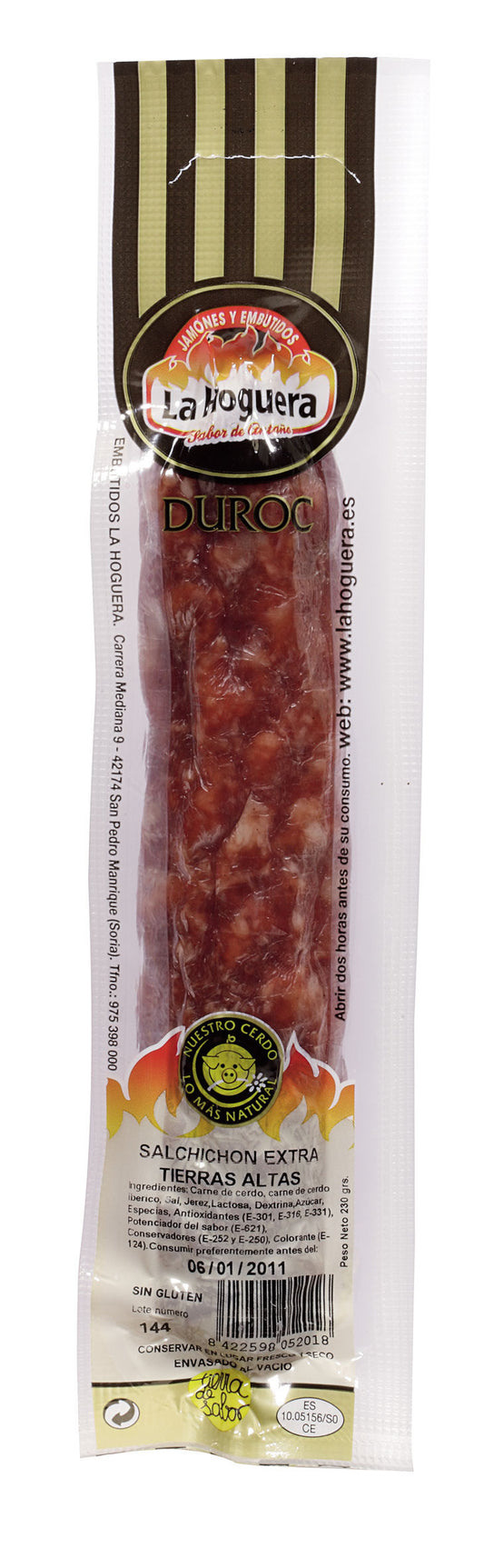 Salchichon extra duroc vela La hoguera 200g La Despensa