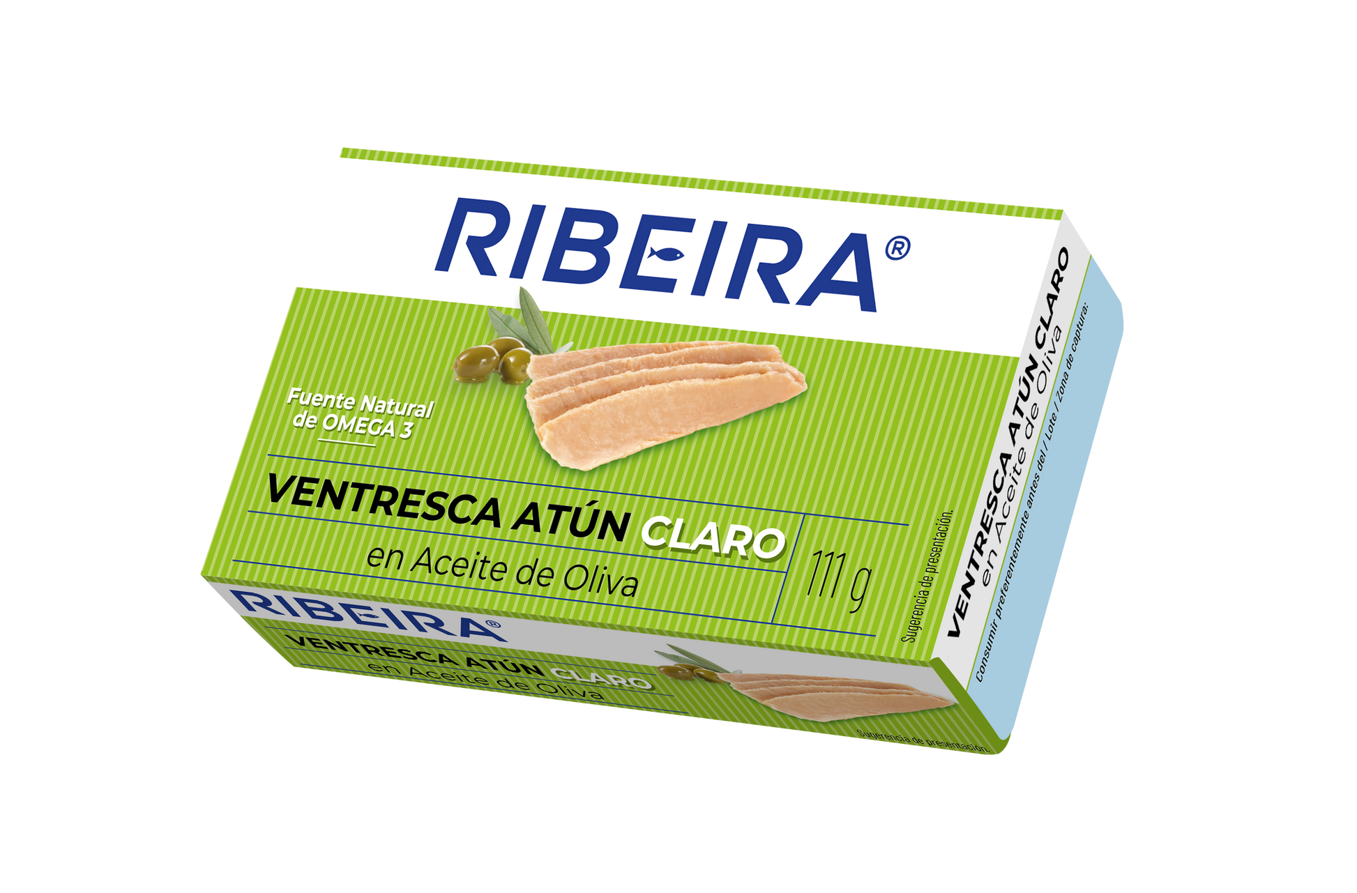 Ventresca atun claro aceite oliva ol-120 lata Ribeira 73g escurr