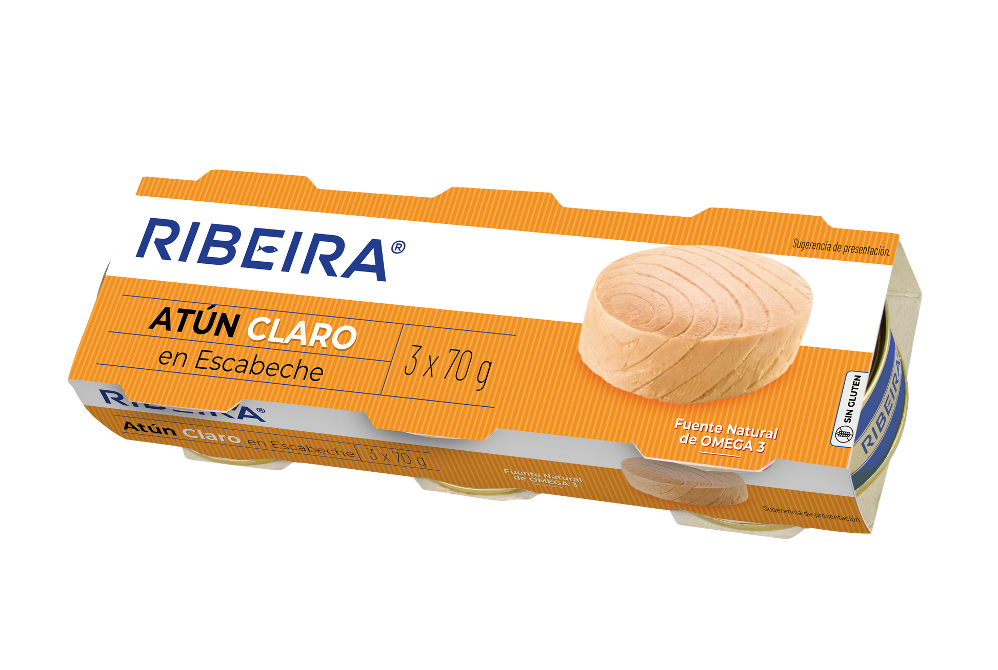 Atun escabeche ro-80 lata Ribeira p3 52g/u escurr