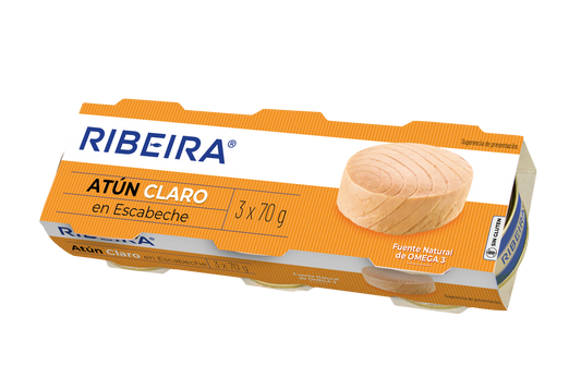 Atun escabeche ro-80 lata Ribeira p3 52g/u escurr La Despensa