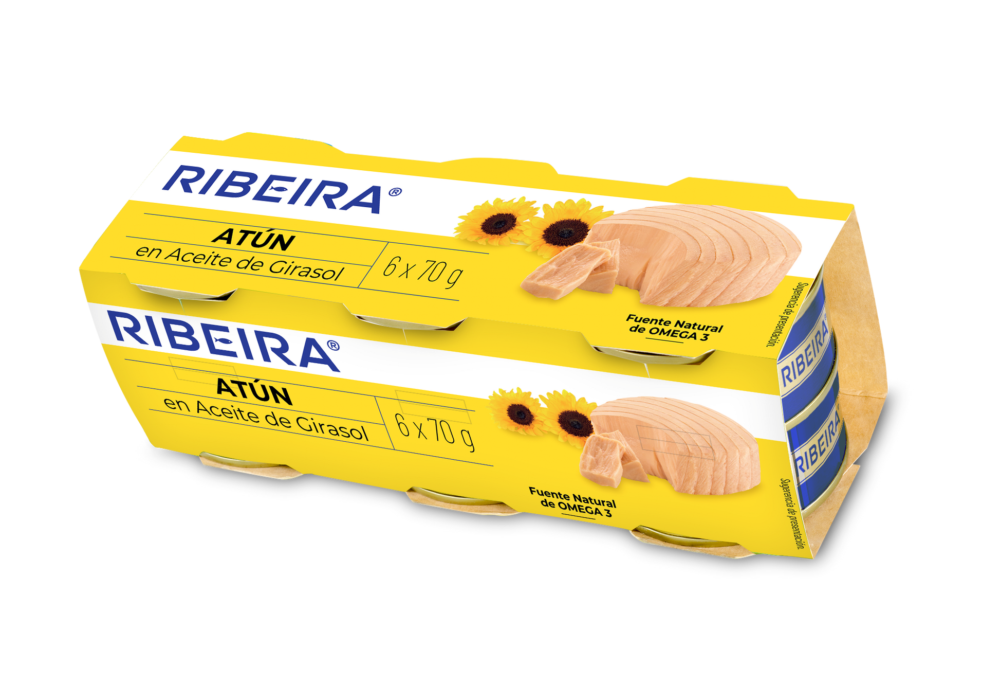 Atun aceite girasol lata Ribeira p6 52g/u escurr