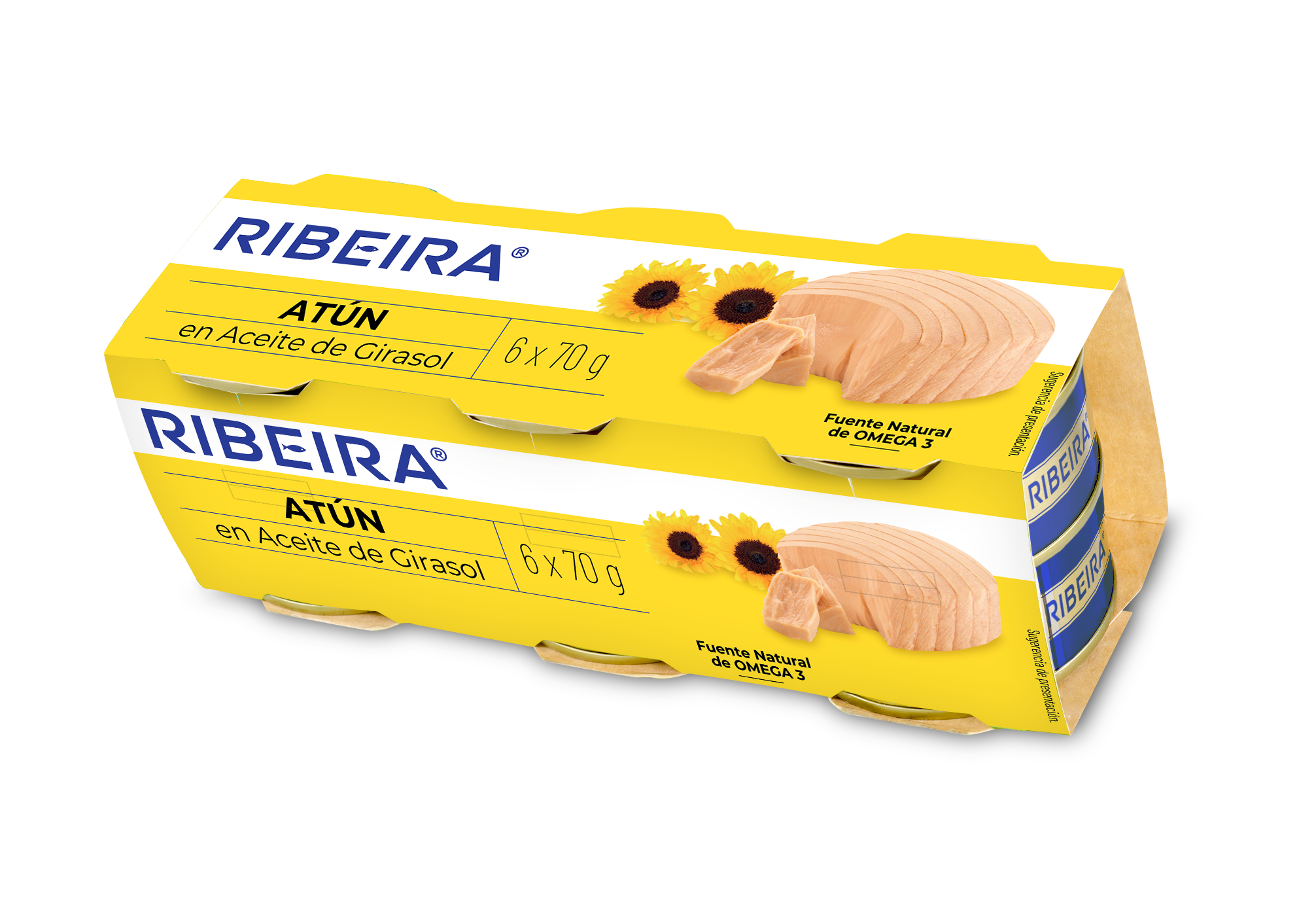 Atun aceite girasol lata Ribeira p6 52g/u escurr