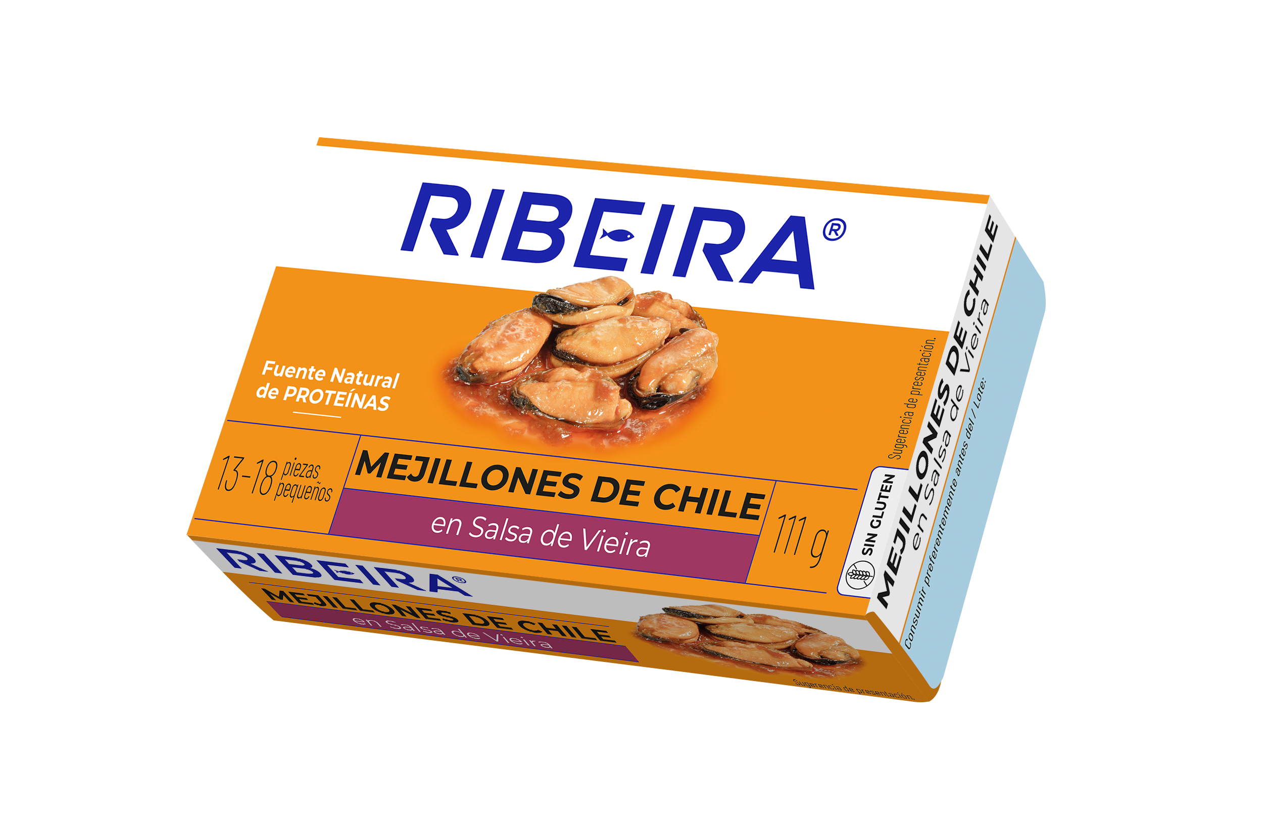 Mejillón de chile en salsa vieira rr-120 Ribeira 168g escurr