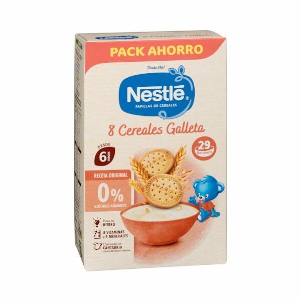Preparado de papilla 8 cereales galleta Nestle  725g