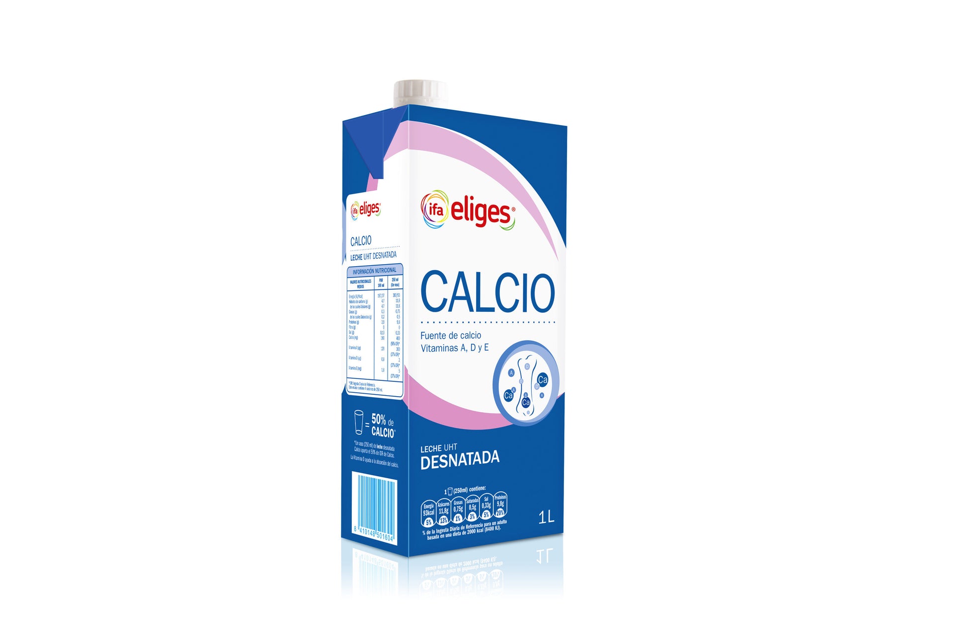 Leche desnatada calcio Ifa eliges 1l