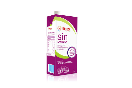 Leche semidesnatada sin lactosa Ifa eliges 1l La Despensa