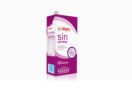 Leche desnatada sin lactosa Ifa eliges 1l La Despensa